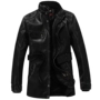 Mùa đông nam phần dài cộng với nhung da Châu Âu và Mỹ retro da áo gió áo khoác thanh niên rửa đầu máy PU leather jacket triều áo khoác bomber