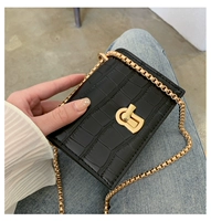 Небольшая сумка, сумка через плечо, брендовая сумка на одно плечо, модная цепь, популярно в интернете, в корейском стиле, на цепочке