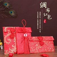 Высоко -10 000 юаней красный конверт свадьба красная конверт подарок золотая сумка -это творческая ткань, искусство, большая красная конверт, свадьба бесплатная доставка