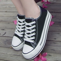 2017 hoang dã giày thường giày thể thao của phụ nữ giày trắng giày vải dày nữ sinh viên Hàn Quốc phiên bản của Harajuku ulzzang giày thể thao nữ chính hãng