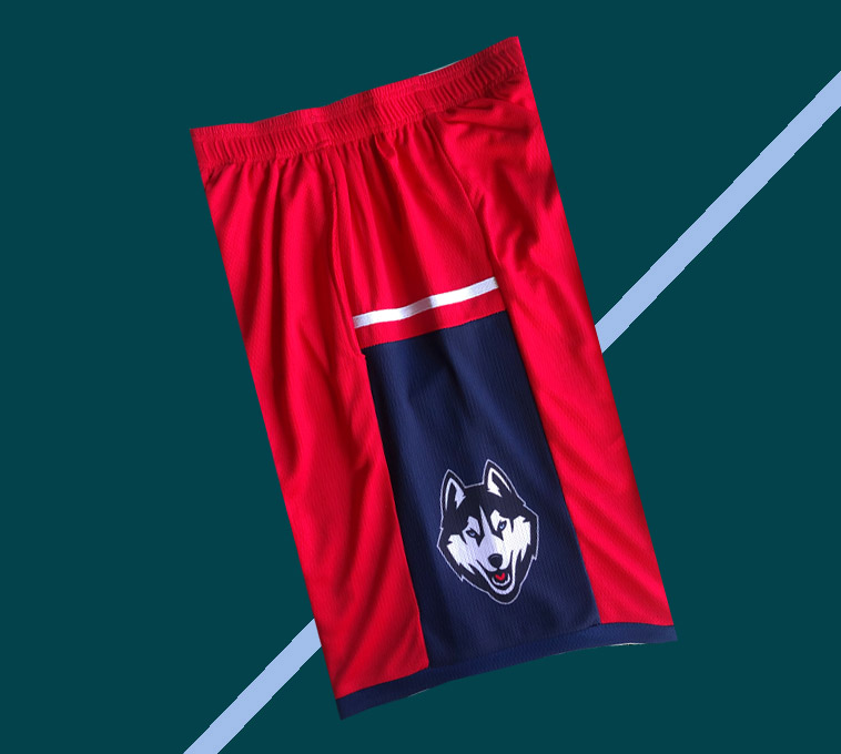 Red Direct Order Without Printing NumberNCAA Duke University  Basketball pants Siberian Husky Ray Allen Basketball motion shorts men and women train easy Capris