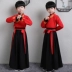 Trẻ em Hanfu Nho giáo Trang phục Boy Boy Phong cách Trung Quốc Sách nhỏ Tongguo Học tập Quần áo Boy Tang Dress Trang phục Gió quốc gia - Trang phục cửa hàng quần áo trẻ em Trang phục