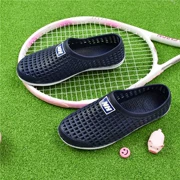 Giày mới mang lỗ thông thường mùa hè dép chống trượt baotou thoải mái mềm mại đôi giày đế xuồng đi biển - Sandal