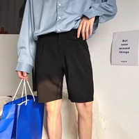 Mùa hè rắn màu mới thời trang quần dài Phiên bản Hàn Quốc của quần 5 điểm giản dị Quần short nam retro hoang dã - Quần short quần short nam