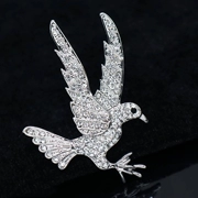 Phiên bản Hàn Quốc của kim cương trâm kim cương phù hợp với nam pin cổ áo pin huy hiệu thời trang với phụ kiện - Trâm cài