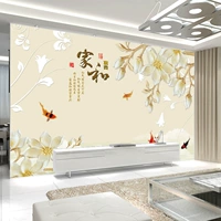 Настенное трехмерное украшение для гостиной, современные и минималистичные обои, китайский стиль, 3D