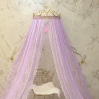 Декоративное фиолетовое кружево+кулон+корона+пара крючков