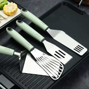 Thép không gỉ rán xẻng bánh kếp chiên cá xẻng pizza bít tết xẻng nhà bếp chiên sirloin spatula clip bít tết - Phòng bếp