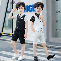 Детский комплект для мальчиков, летнее платье девочки цветочницы, 3 предмета, в корейском стиле, для подиума