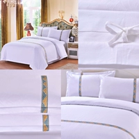Bộ đồ giường khách sạn satin jacquard in chất lượng bông mã hóa chăn bông trải giường nhà máy trực tiếp snap - Quilt Covers chăn mỏng