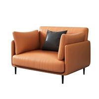 Оранжевый поролоновый диван