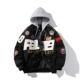 Áo khoác bông Nasa nam mùa thu đông triều thương hiệu dày cặp đôi rời áo khoác bomber Mỹ thường phục bóng chày đồng phục
