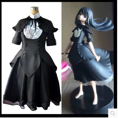 taobao agent Magic Girl Xiaoyuan Theatrical Version Witch Xiaomei Flame Black Dress COS Women's Spot Shipping Free Shipping