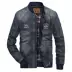 áo jacket Battlefield Jipu Mùa thu và mùa đông Áo khoác denim của nam giới Cổ điển Kích thước lớn Hàng đầu Áo khoác bảo hộ lao động thường ngày Áo khoác nhung của nam giới Cổ áo bóng chày áo khoác dáng dài Áo khoác