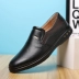 Giày nam da sáng màu mới giày da nam thường màu be giày da nam công sở mềm da bò trắng giày công sở phiên bản Hàn Quốc của xu hướng giày của bố giày thể thao chính hãng Plimsolls