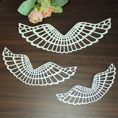 taobao agent White plastic angel wings with accessories, decorations, handmade