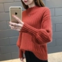 Mùa thu đông 2018 của phụ nữ phiên bản Hàn Quốc mới của thời trang lỏng lẻo cổ áo cao tay áo dệt kim đan áo len đáy áo len mẫu áo len nữ đẹp 2021
