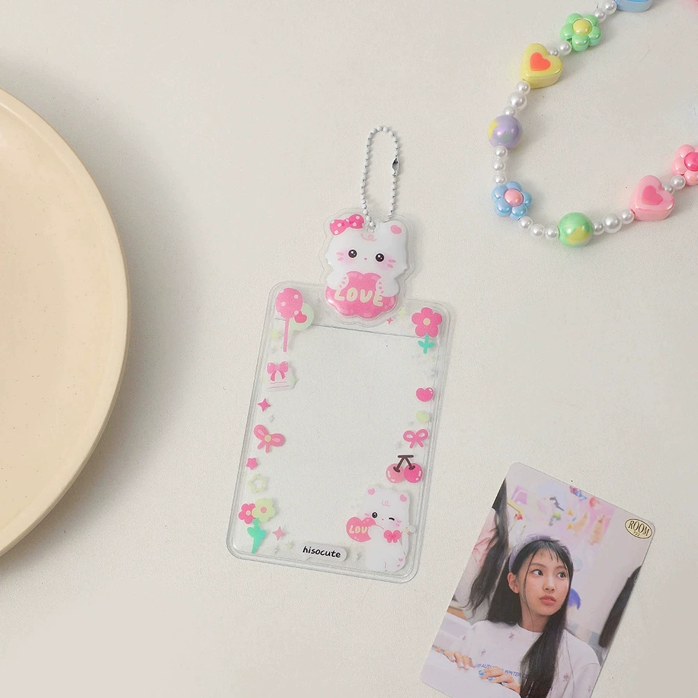 [INS Harajuku стиль Фотокард держатель Бант 3 дюйма Кпоп Idol]