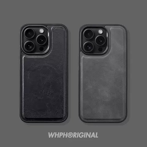 New Phone Cases Covers MagSafe Matte Synthetic Leather Business High End Premium iPhone 15, iPhone 14, iPhone 13, iPhone 12,
