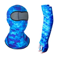 Камуфляж синий [рука голова+чехол для пальцев]