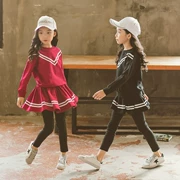 Quần áo trẻ em nước ngoài Zhongda thế hệ set đồ set đồ Hàn Quốc 2019 phong trào in cho trẻ em mùa thu mới - Khác