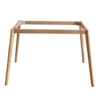 . Bàn ghế ăn tùy chỉnh bàn học máy tính bàn gỗ chân rắn bằng gỗ với khung kích thước lớn phụ kiện bàn elm - FnB Furniture chân bàn kính