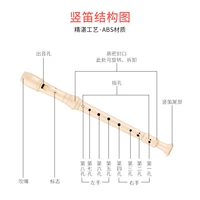 Clarinet trẻ em Đức chất lượng cao 6 lỗ 8 lỗ Học sinh người mới bắt đầu Chi Mei sáu lỗ tám lỗ cụ thổi sáo dành cho người lớn - Nhạc cụ phương Tây đàn guitar classic