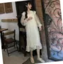 Mùa xuân và mùa hè 2019 phụ nữ mới búp bê Hàn Quốc cổ áo gạc đầm ren cổ tích rất nhỏ thiểu số của Pháp Một dòng váy - A-Line Váy váy chữ a công sở