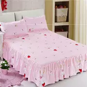 Khăn trải giường bao gồm tất cả váy bao gồm khăn trải giường đẹp đôi giường ngủ trải giường rộng mở rộng chống trượt ren mùa xuân bền - Váy Petti