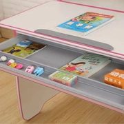Bàn học cho trẻ em kết hợp tủ sách bé trai bé gái học sinh tiểu học viết bàn ghế đặt bàn học đơn giản - Phòng trẻ em / Bàn ghế