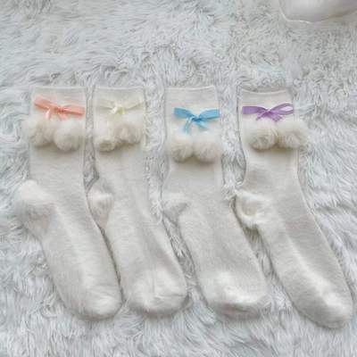 taobao agent Doll, colored keep warm socks, increased thickness, Lolita style