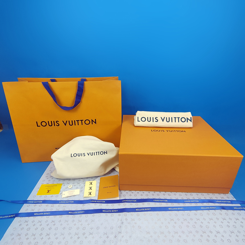 Medium Folding Box + Bag + Ribbon + Sydney Paper + Cloth Bagoriginal edition LV paper bag Gift bag portable Bag clothes scarf Box Bag money Jewelry box Dustproof bag packing box