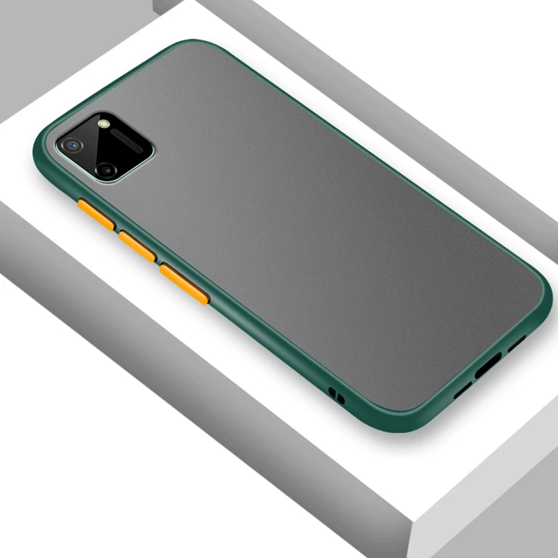 [Матовый твердий чехол для Realme C11 Чехол C17 C12 C15 V5 Q2 Покрытие]