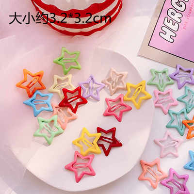 taobao agent BJD doll auxiliary materials candy color star hair clip girl heart sweet children pentagram bb cute headdress