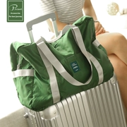 Túi du lịch có thể gập lại dung lượng lớn xách tay túi du lịch túi lưu trữ túi hành lý du lịch có thể được đặt xe đẩy trường hợp ánh sáng