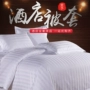 Năm sao khách sạn khách sạn bộ đồ giường đặc biệt bán buôn bông dày cotton màu trắng tinh khiết satin quilt cover chăn ga gối everon 2020