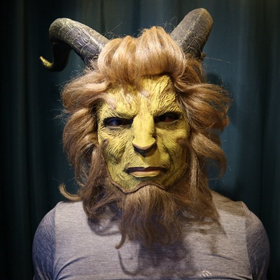 taobao agent Beauty and Beast Mask COS Real -Person Wearing House Performance Movies and Television Props Real Beast Mask