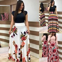 African Dresses for Ladies Summer Maxi Dress Women Clothes female