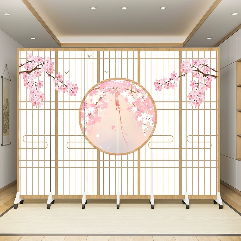 Màn hình gấp theo phong cách Nhật Bản tùy 
            chỉnh di động chặn vách ngăn văn phòng rèm phòng khách nhà vách ngăn đơn giản trang trí phòng ngủ kính chắn gió vách phòng thờ đẹp 