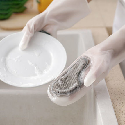 洗碗手套女家务橡胶手套厨房用品防水保暖耐