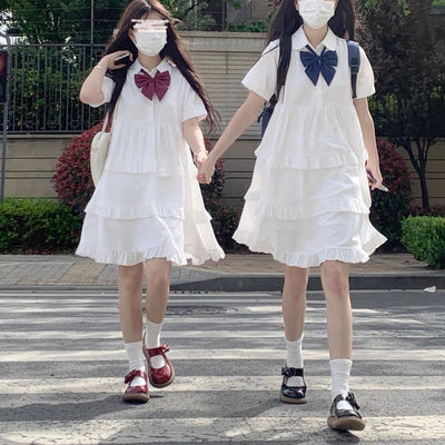taobao agent Summer Japanese soft cute white dress, Korean style