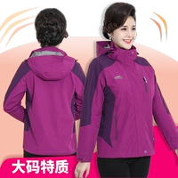 Тонкая ветрозащитная водонепроницаемая демисезонная уличная спортивная куртка для отдыха для матери, большой размер, 40-50 лет