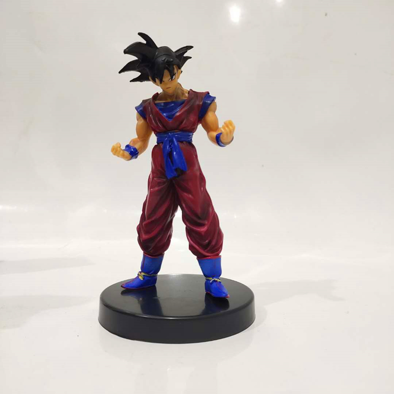 Black Hair In Red Goku 13Cm Bag。 Dragon Ball Garage Kit Version Q Sun WuKong Brolli Man made man Model Toys Ornaments image a birthday present week