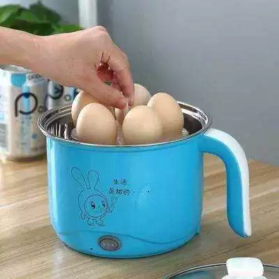 Nồi hấp trứng ký túc xá phích cắm điện gia đình hai lớp nồi hấp trứng máy nấu trứng nguồn điện nhỏ tắt nguồn - Nồi trứng