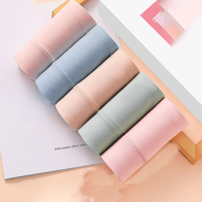 10条女士内裤女纯棉抗菌大人中腰大码妈妈胖mm高腰收腹提臀短裤头