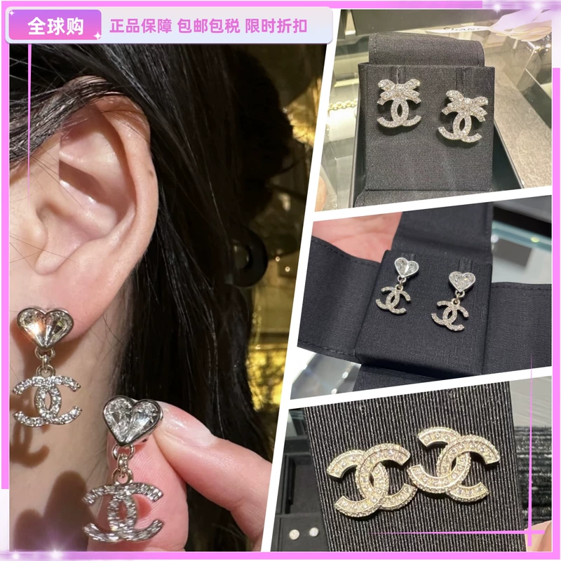 Классические серьги Chanel, бриллиант в форме банта, аксессуар с жемчужиной, подвеска