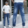 Balabala trẻ em quần bé trai quần tây nam mỏng mùa hè quần jean trẻ em trung niên quần âu cotton quan jean tre em