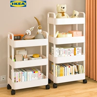 Ikea, семейная книжная полка, многослойная тележка, игрушка домашнего использования
