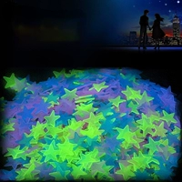 100/50Pcs Luminous 3D Stars Glow In The Dark Wall ers For Ki