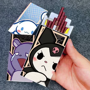 Мультяшный креативный портативный портсигар подходит для мужчин и женщин, 20 шт, подарок на день рождения